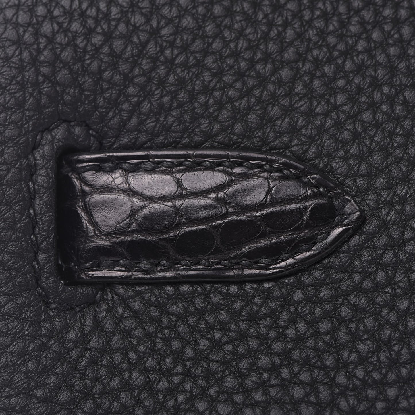 Togo Matte Alligator Birkin Touch 30 Black