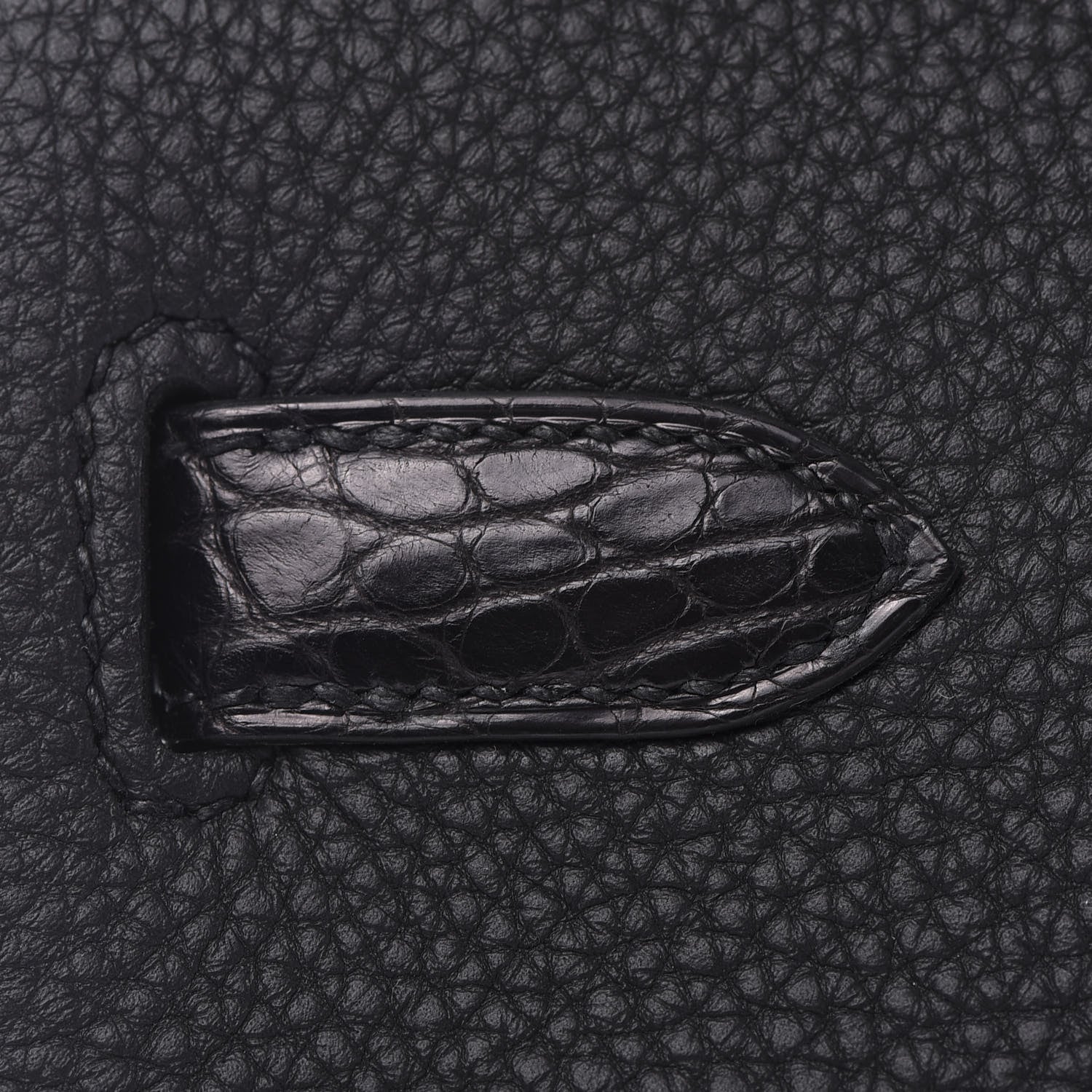Hermes Togo Matte Alligator Birkin Touch 30 Black 11 of 35