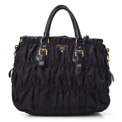 Prada Tessuto Nylon Gaufre Tote Black 1 of 7