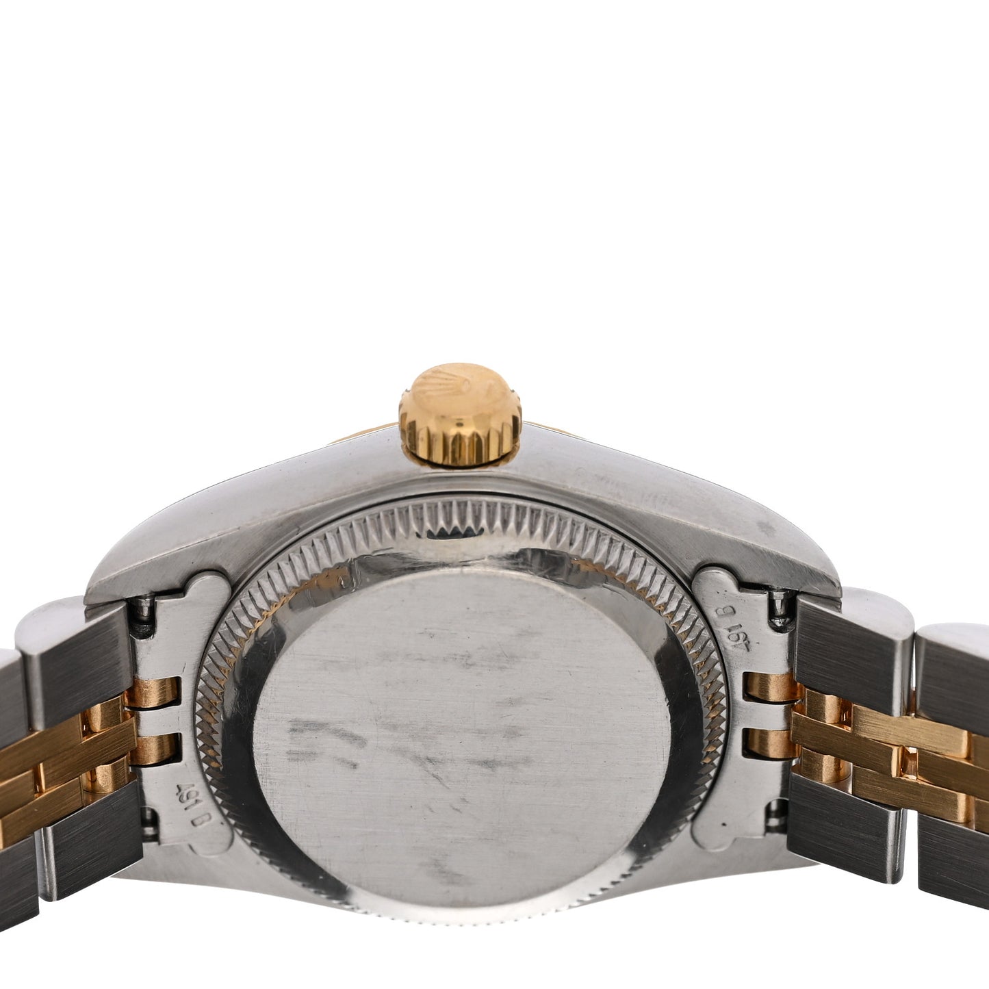Stainless Steel 18K Yellow Gold Diamond 26mm Oyster Perpetual Datejust Watch Black 67193
