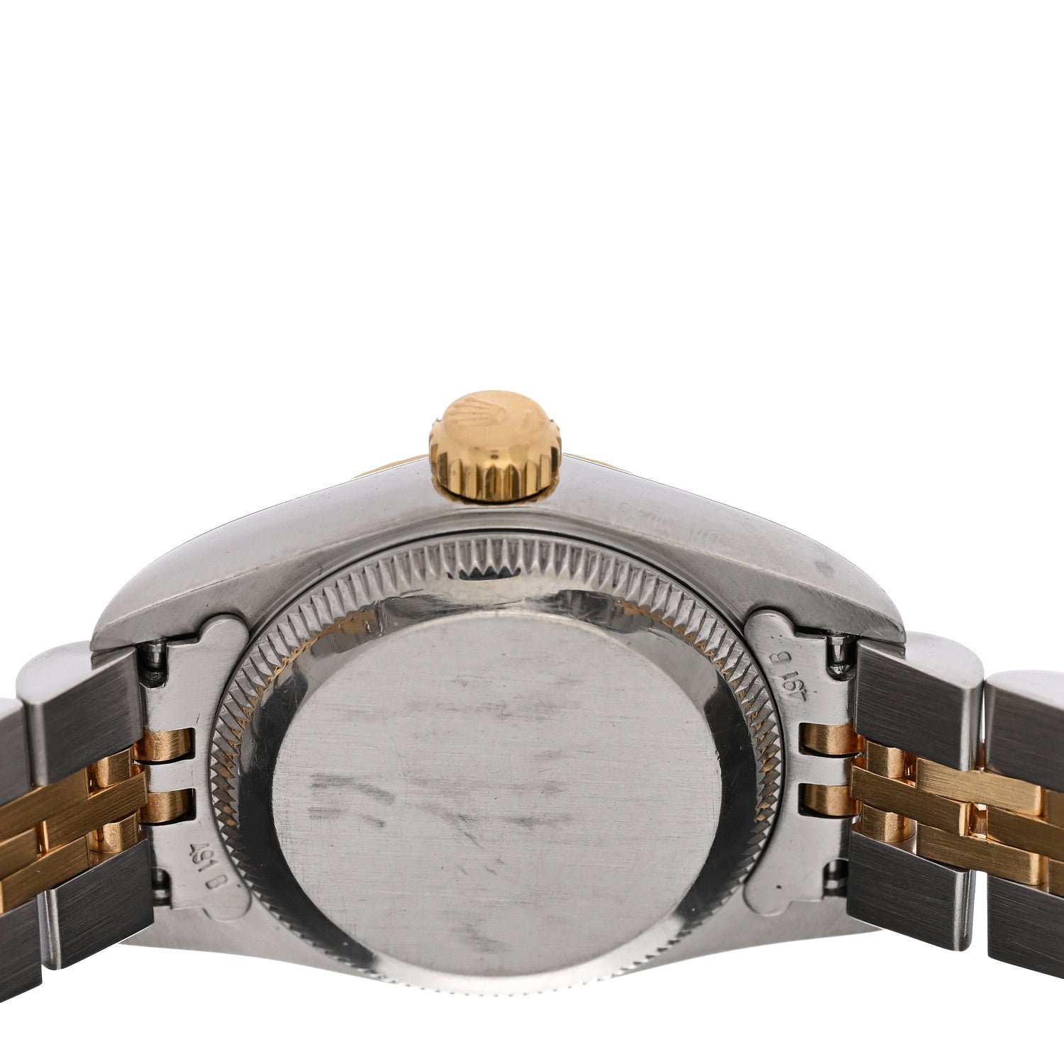 Rolex Stainless Steel 18K Yellow Gold Diamond 26mm Oyster Perpetual Datejust Watch Black 67193 4 of 4