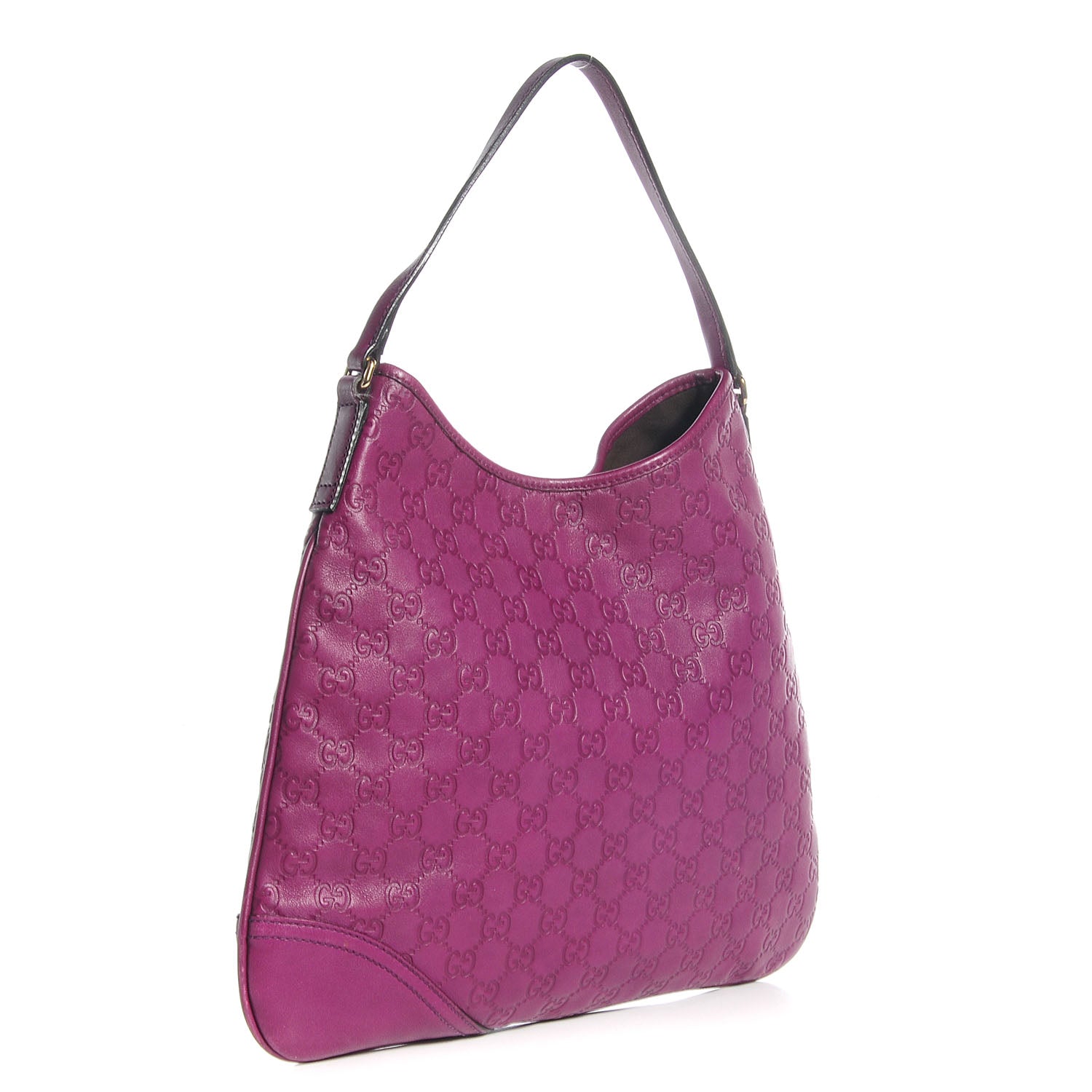 Gucci Guccissima Medium New Britt Hobo Purple 3 of 8