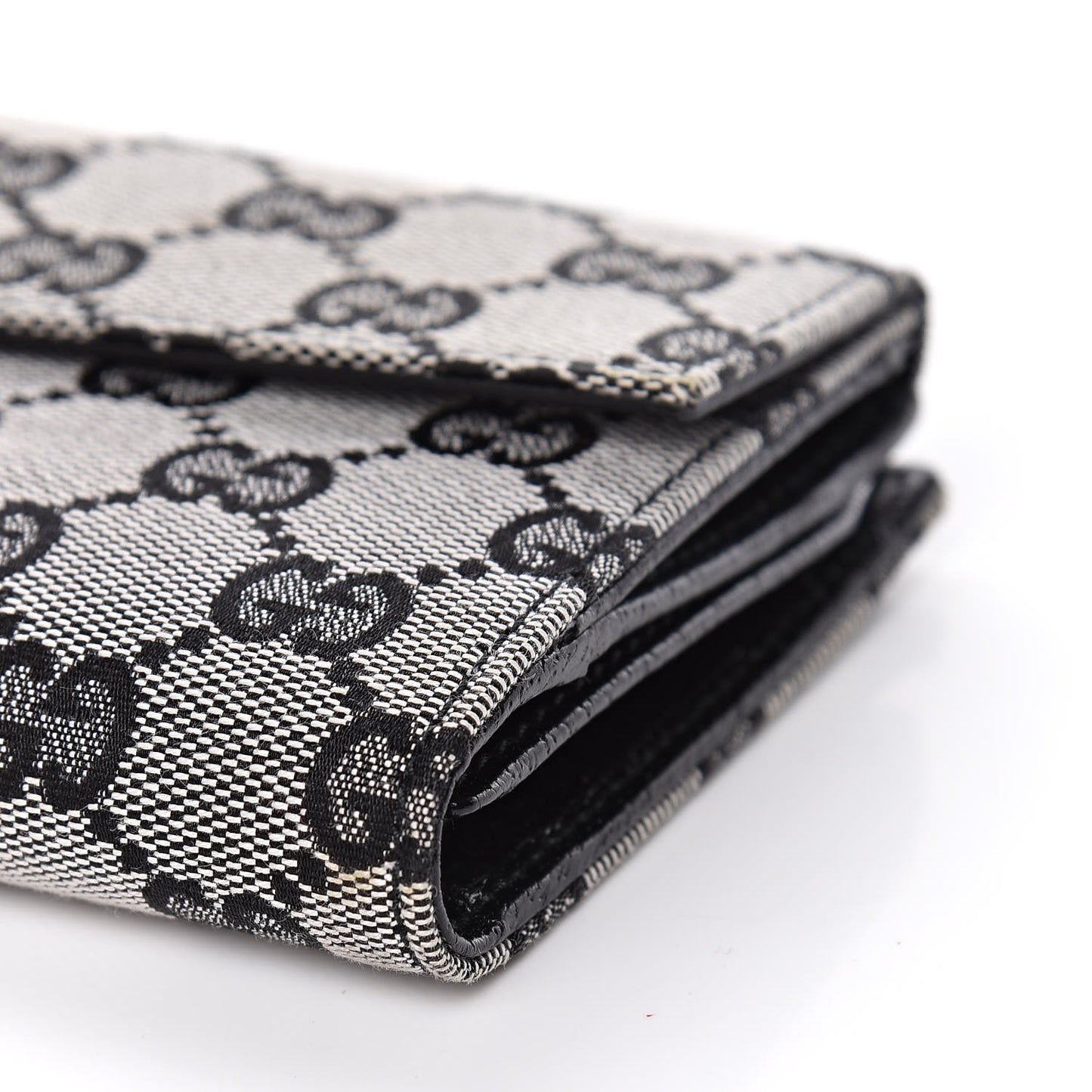 Monogram Eclipse Continental Flap Wallet Beige Blue