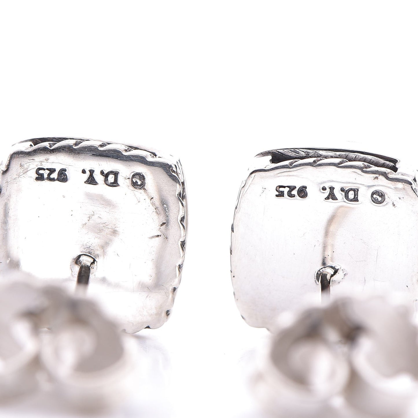 Sterling Silver Diamond Citrine 5mm Petite Albion Earrings