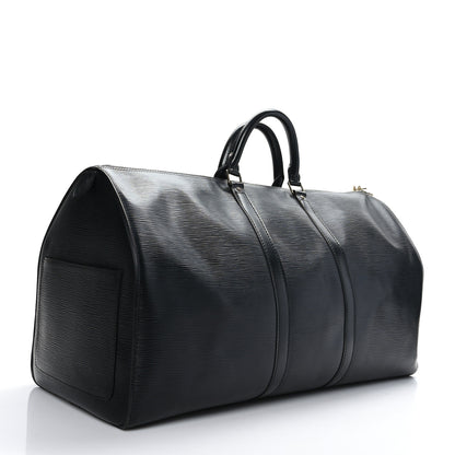 Louis Vuitton Epi Keepall 55 Black 3 of 10
