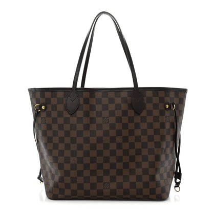 Louis Vuitton Damier Ebene Neo Neverfull MM Rose Ballerine 1 of 12