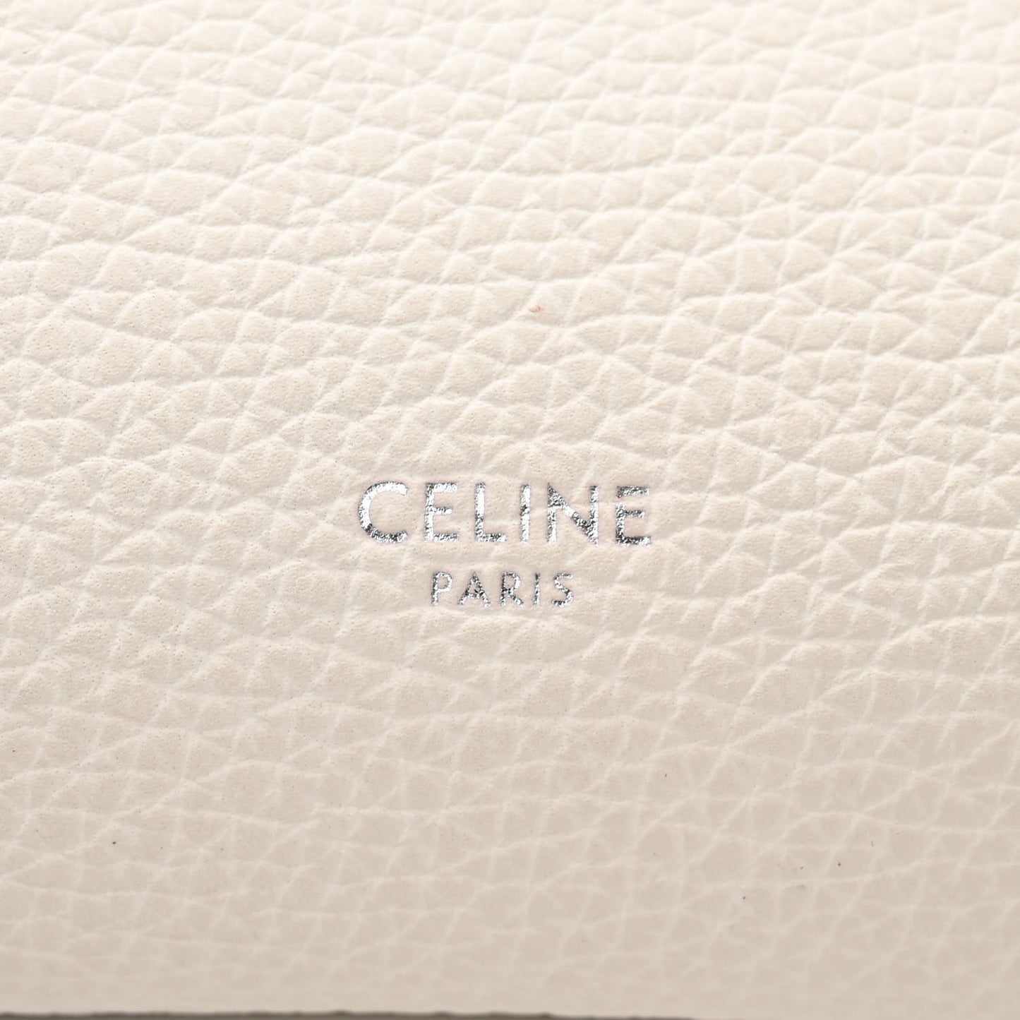 Supple Grained Calfskin Small Big Bag White