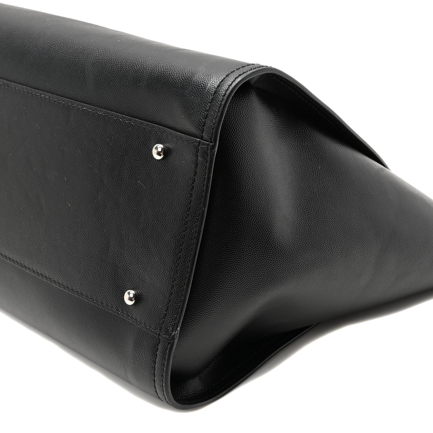 Caviar Medium Studded Deauville Tote Black