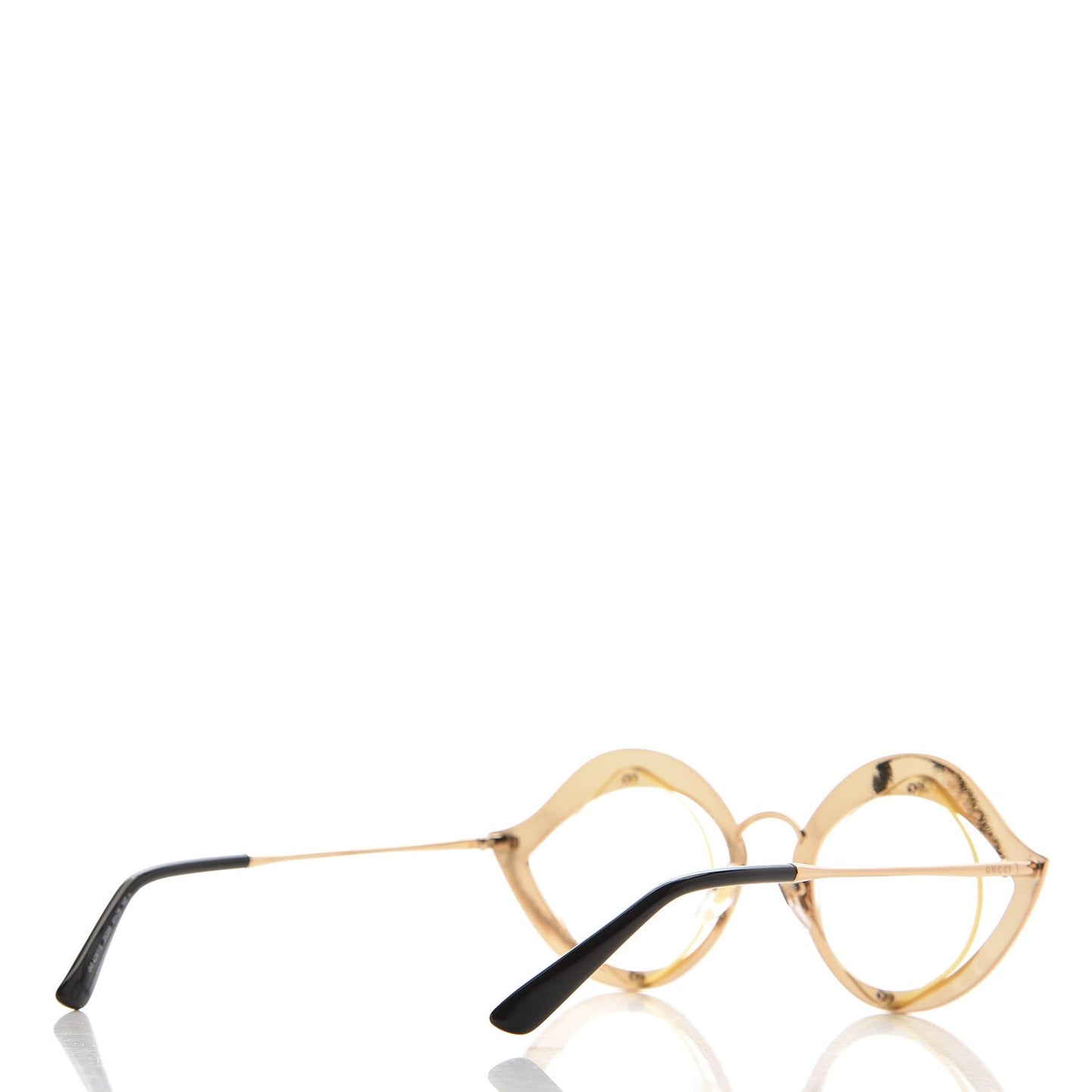Metal Crystal Cat Eye Glasses GG4287/S Gold