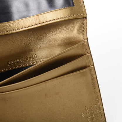 Gucci Shine Microguccissima Heart Travel Wallet Gold 7 of 8