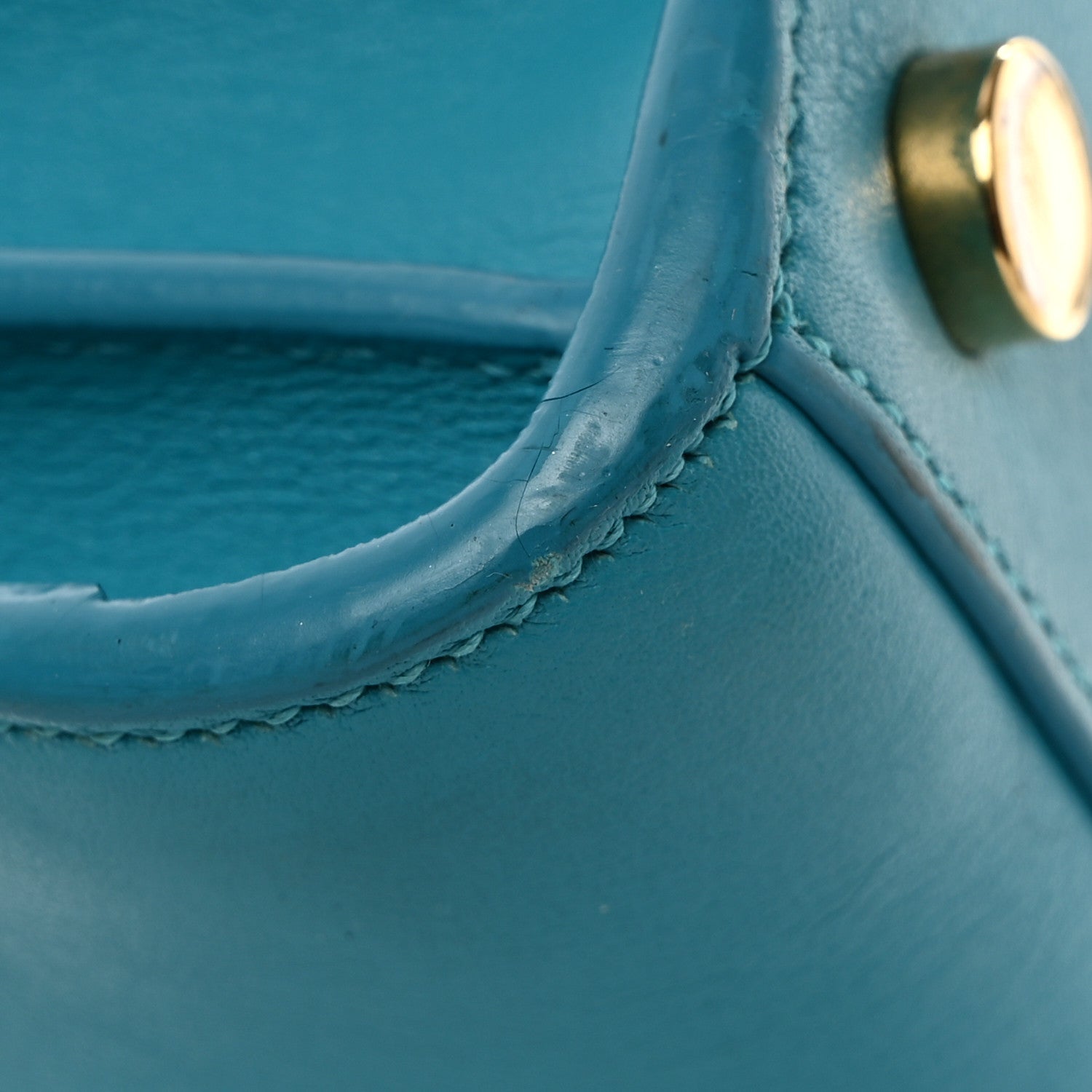 Saint Laurent Calfskin Nano Sac De Jour Turquoise 13 of 14