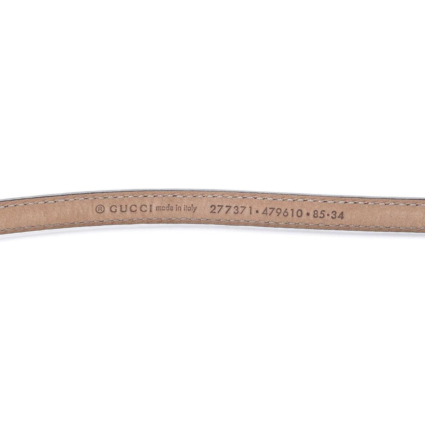 Calfskin 1973 Buckle Skinny Belt 85 34 Purple