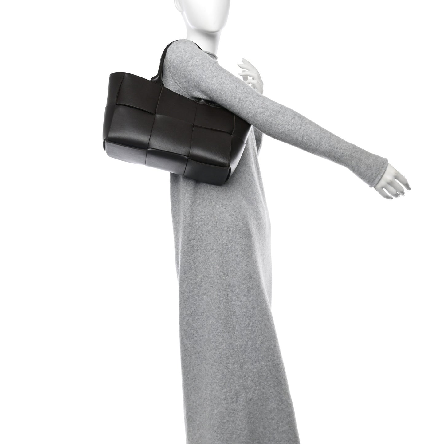 Nappa Maxi Intrecciato Small Arco Tote Fondant