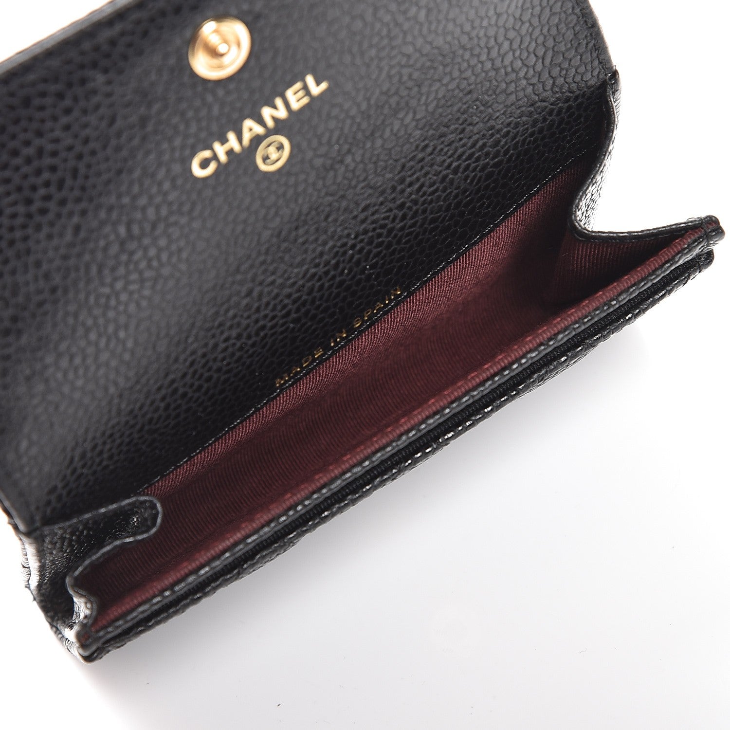 Chanel Caviar Quilted Flap Card Holder Black 5 of 8