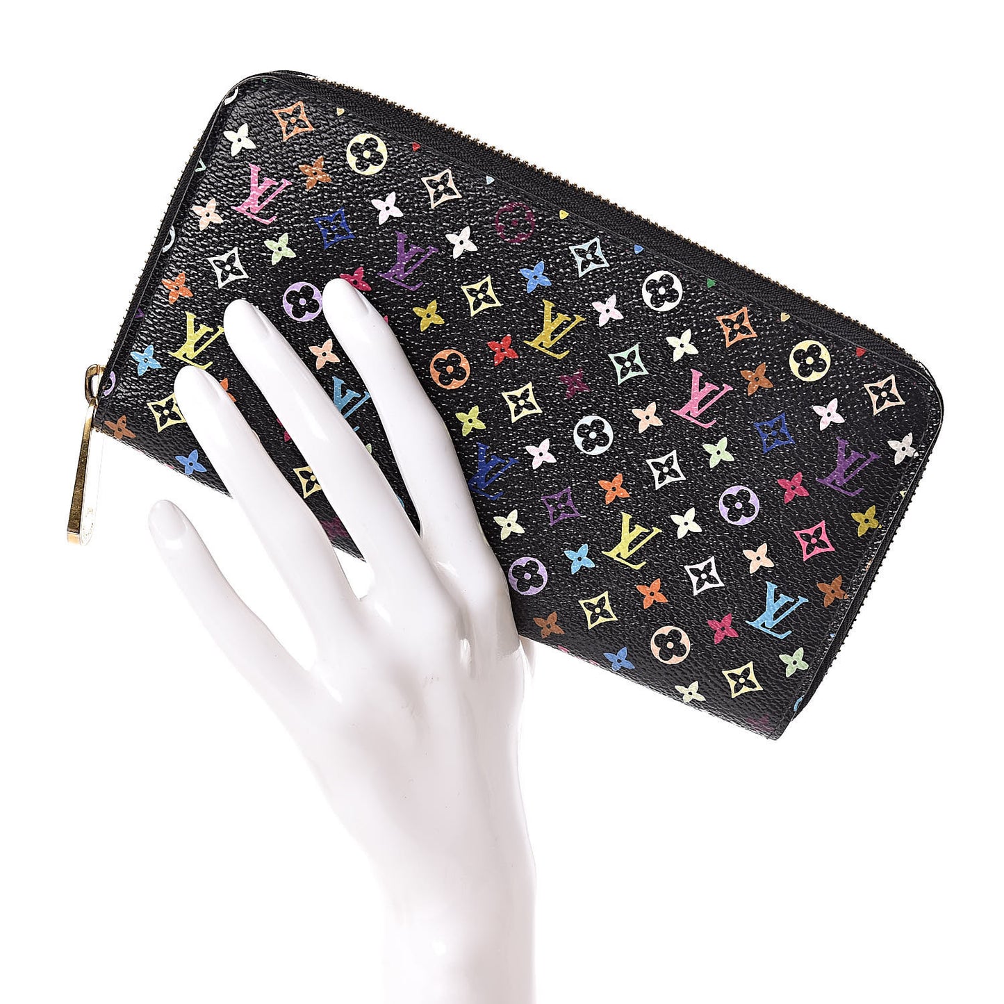 Monogram Multicolor Zippy Wallet Black Grenade