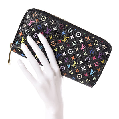 Louis Vuitton Monogram Multicolor Zippy Wallet Black Grenade 2 of 7