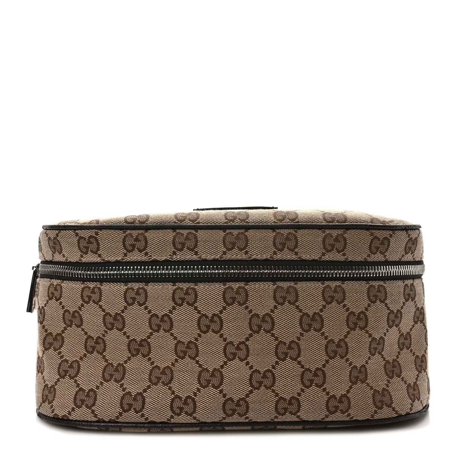 Gucci Monogram Dollar Calfskin Waist Pouch Beige Ebony Testa di Moro Marrone Scuro 1 of 9