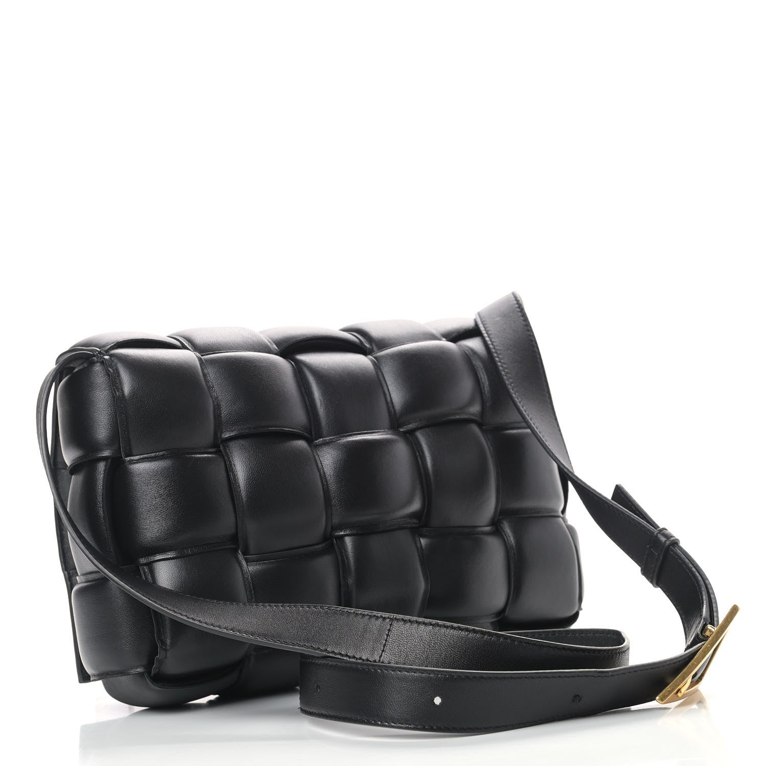 Bottega Veneta Nappa Maxi Intreccio Padded Cassette Crossbody Bag Black 3 of 9