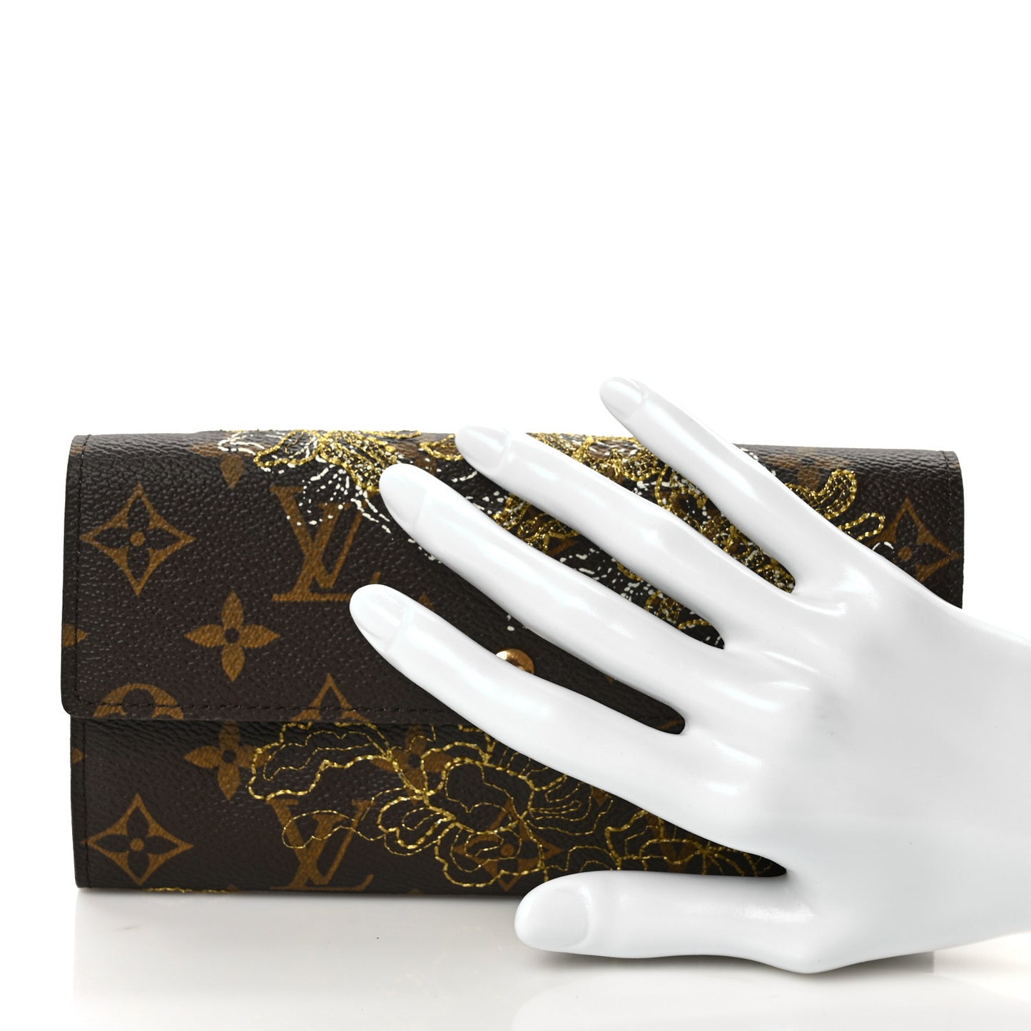 Monogram Dentelle Sarah Wallet Gold