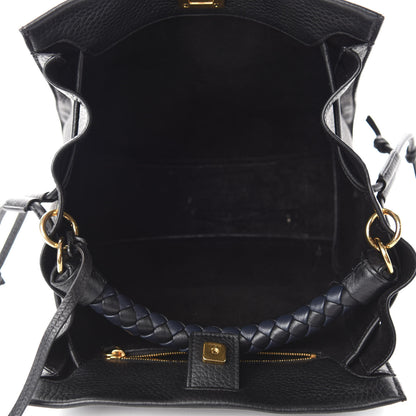 Mulberry Heavy Grain Small Iris Tote Black 5 of 9
