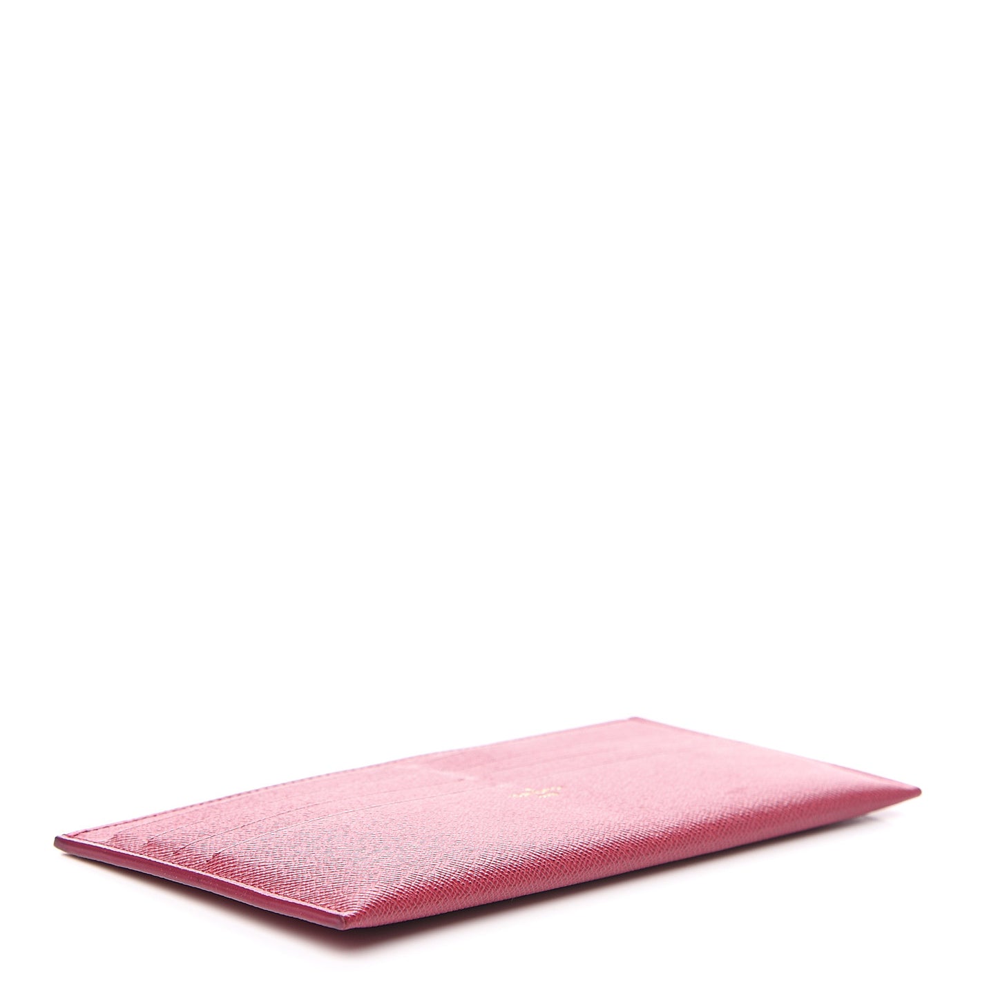 Calfskin Felicie Card Holder Insert Fuchsia