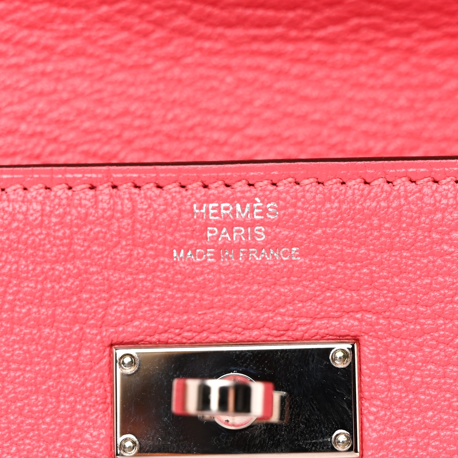 Hermes Chevre Mysore Kelly Longue Wallet Rose Lipstick 6 of 8