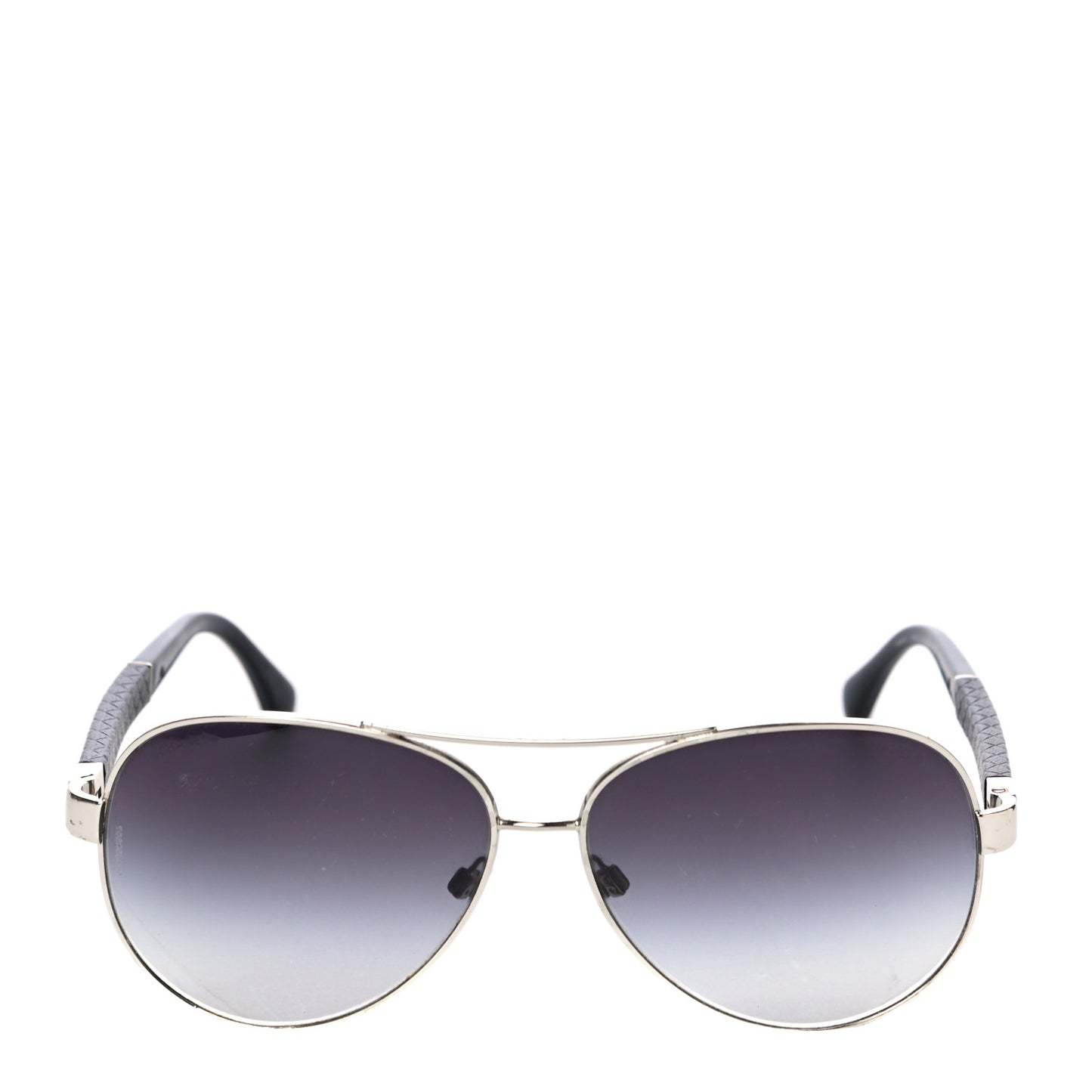 Lambskin Quilted CC Aviator Sunglasses 4195-Q Black