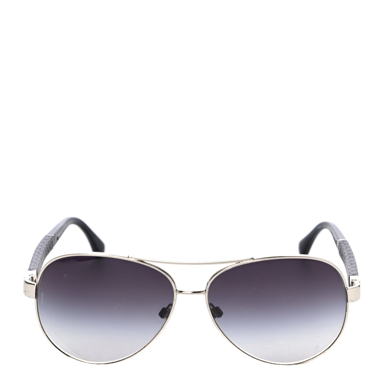 Chanel Lambskin Quilted CC Aviator Sunglasses 4195-Q Black 4 of 6
