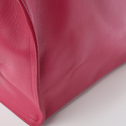 Saint Laurent Calfskin Small Classic Y Cabas Fuchsia 9 of 12