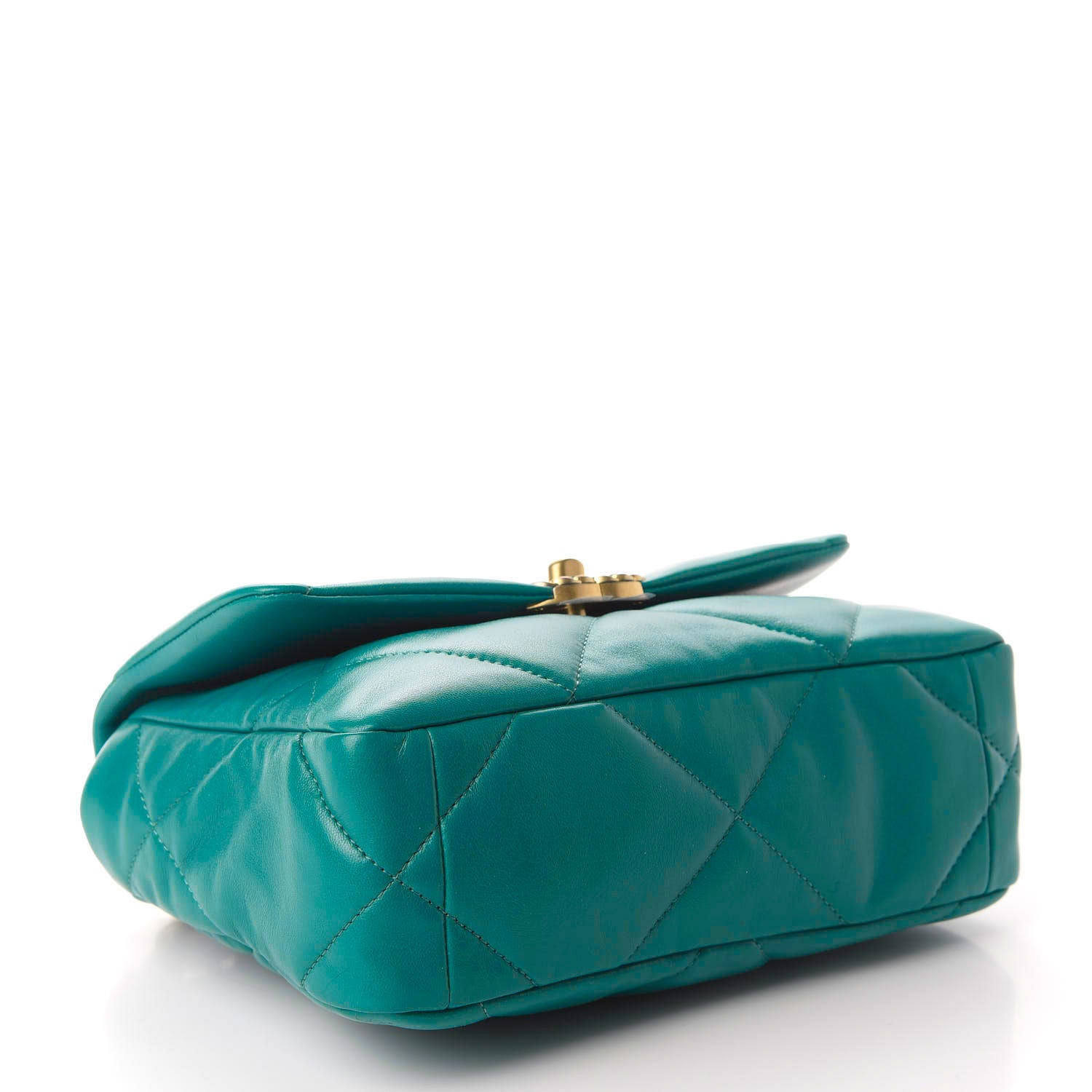 Chanel Lambskin Quilted Medium 19 Flap Green 4 of 11