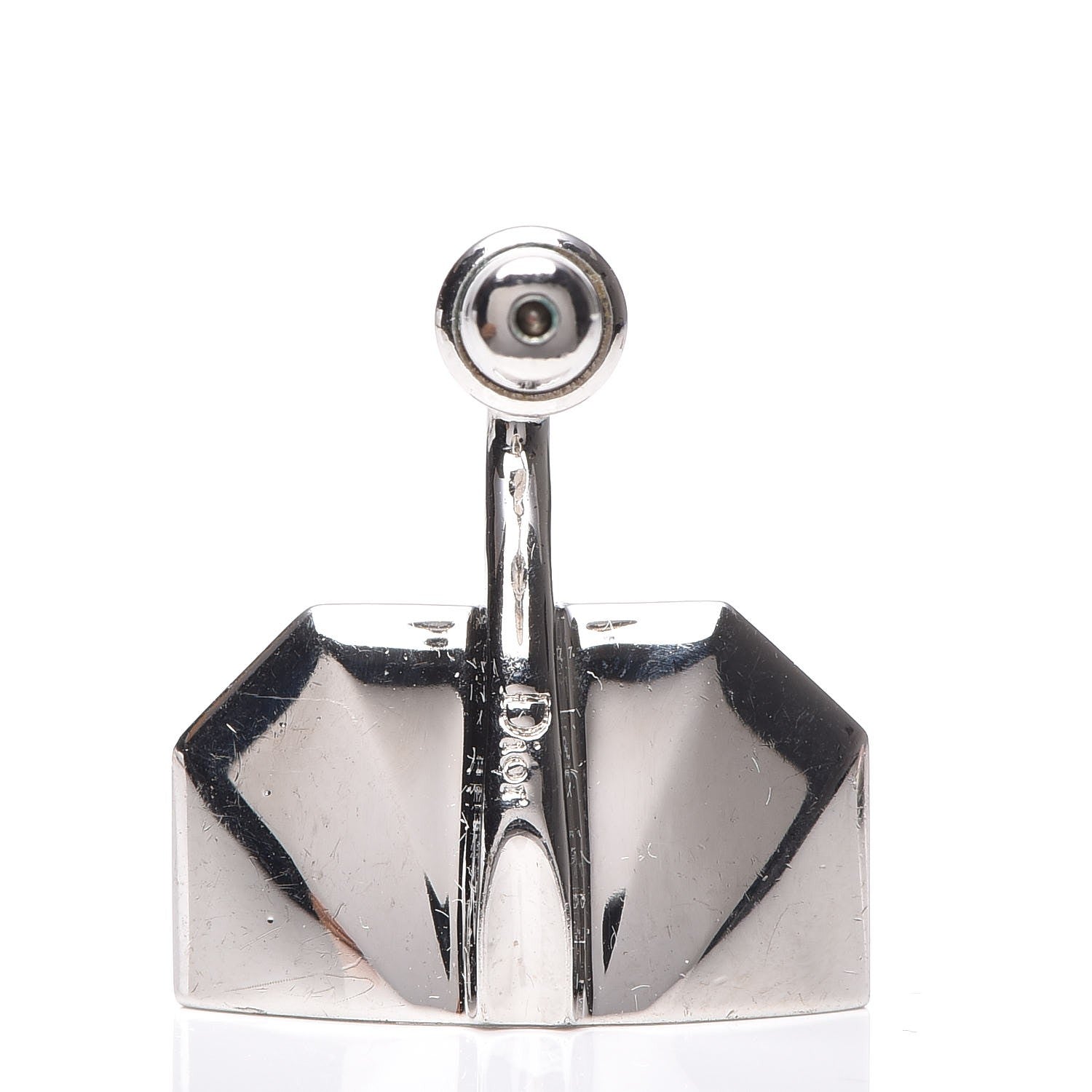 Christian Dior Rose Quartz Crystal Set Earrings Silver 4 of 4