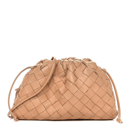 Bottega Veneta Nappa Intrecciato The Mini Pouch Almond 1 of 12