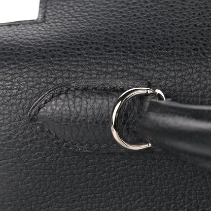 Hermes Vache Liegee Kelly Sellier 32 Black 10 of 34