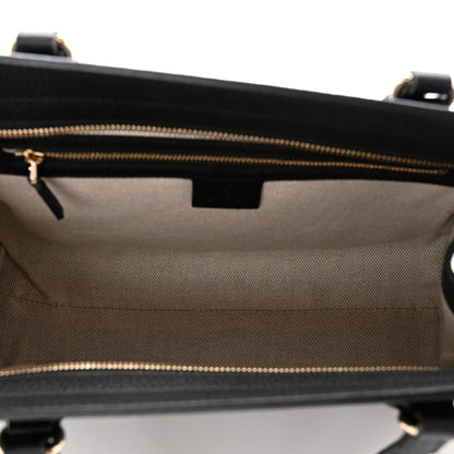 Gucci Pebbled Calfskin Medium Soho Top Handle Satchel Black 4 of 8
