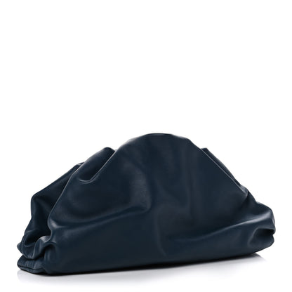 Bottega Veneta Smooth Butter Calf The Pouch Oversized Clutch Deep Blue 3 of 14