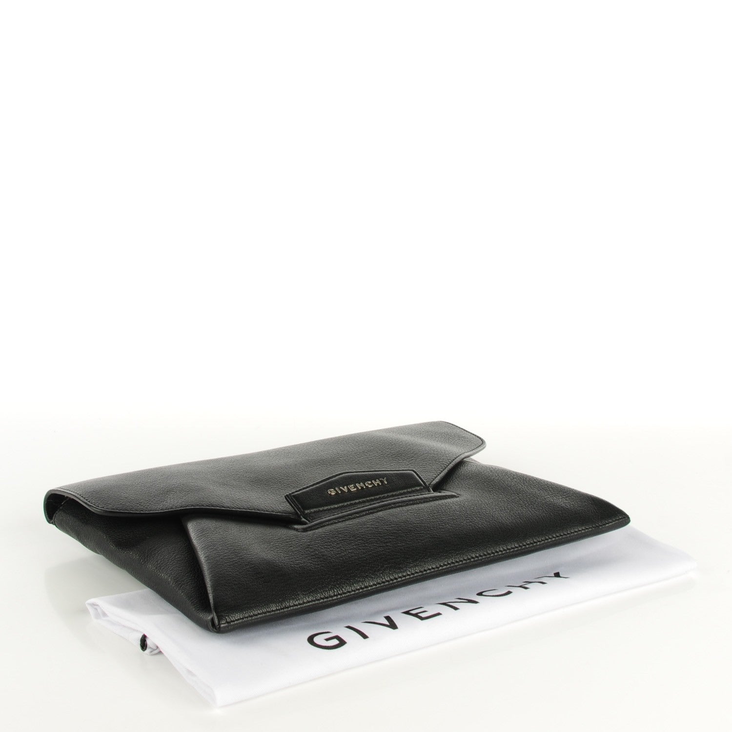 Givenchy Sugar Goatskin Medium Antigona Envelope Clutch Black 4 of 7