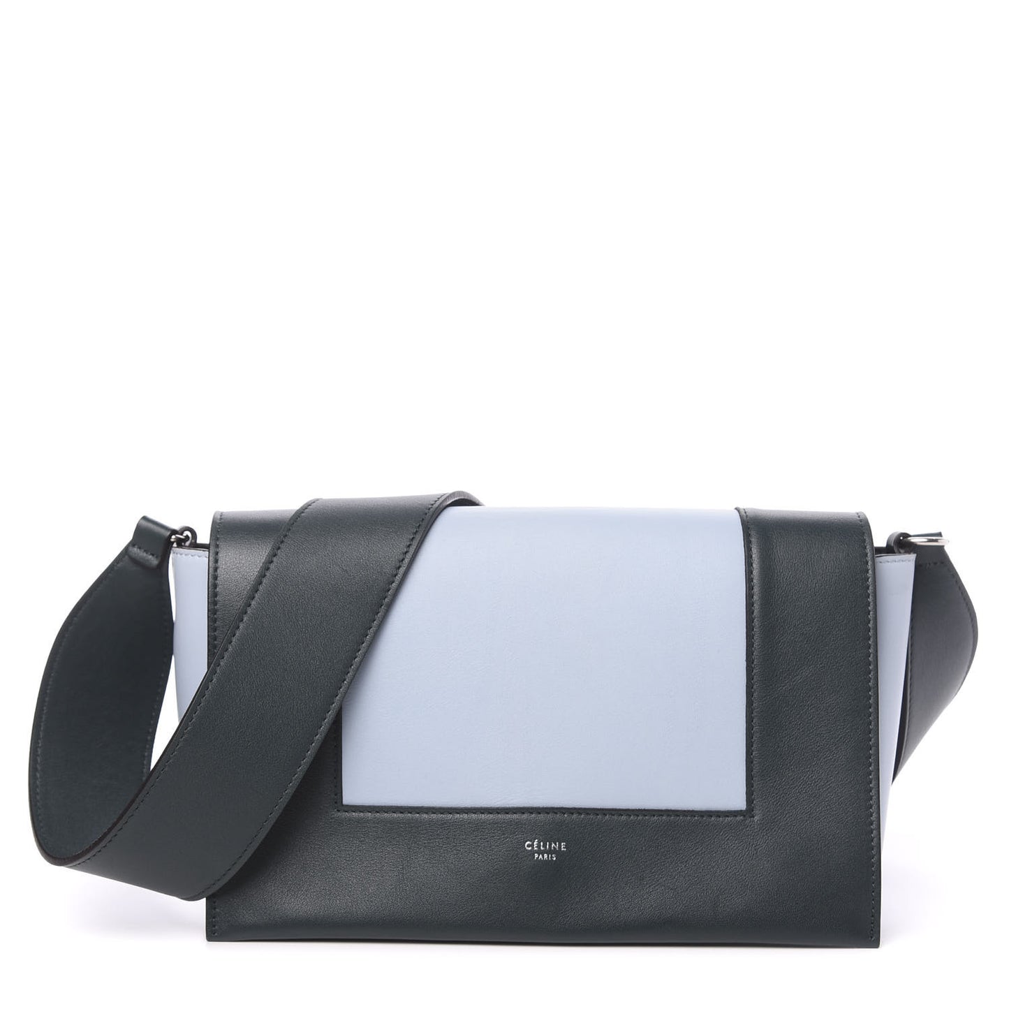 Shiny Smooth Calfskin Medium Frame Shoulder Bag