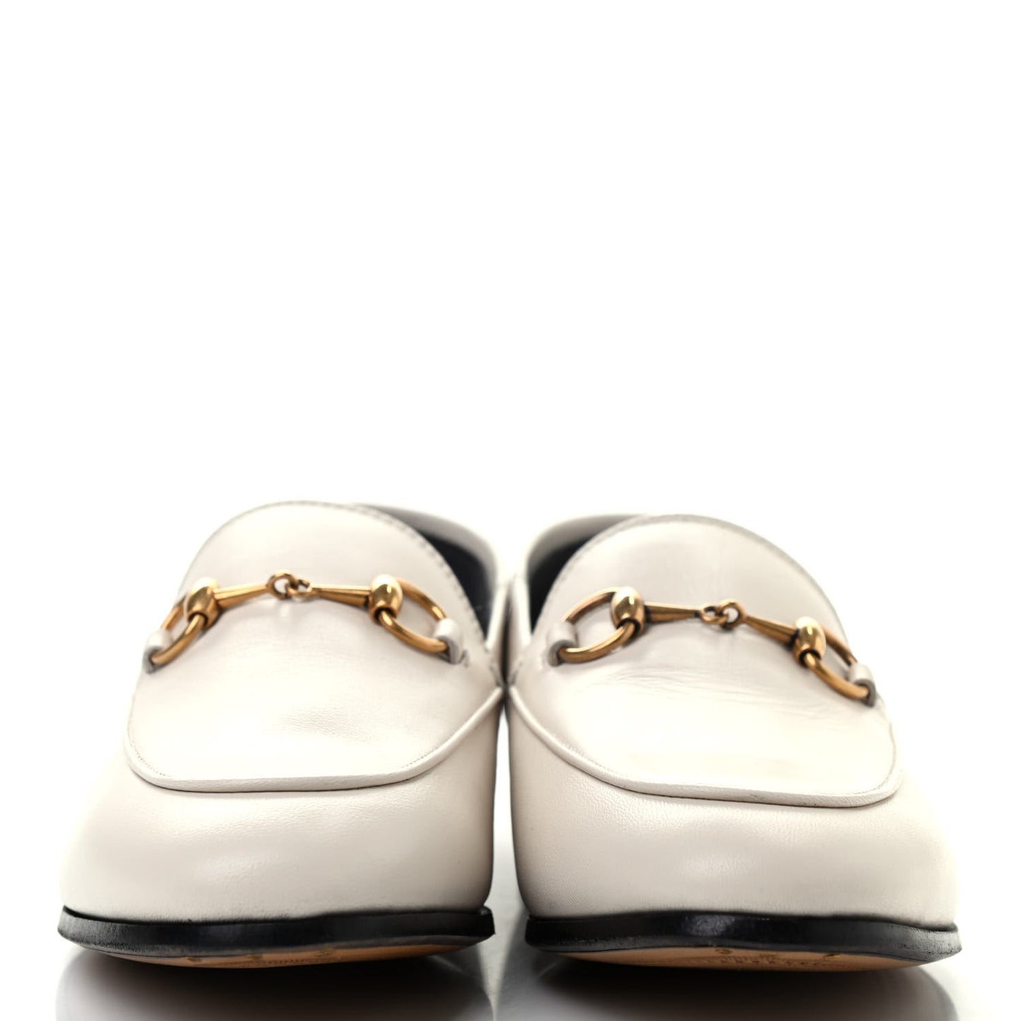 Lambskin Womens Brixton Horsebit Loafers 35 Mystic White