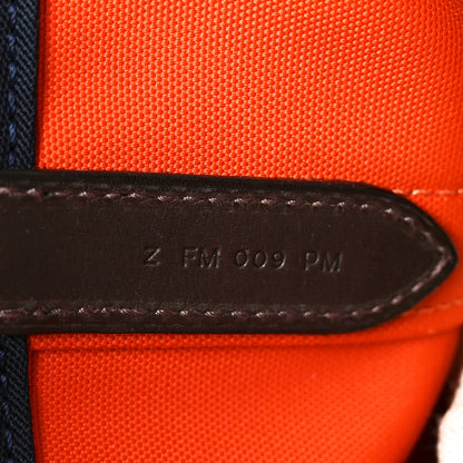 Hermes Toile Sac De Pansage Groom Bleu Navy Feu 14 of 21