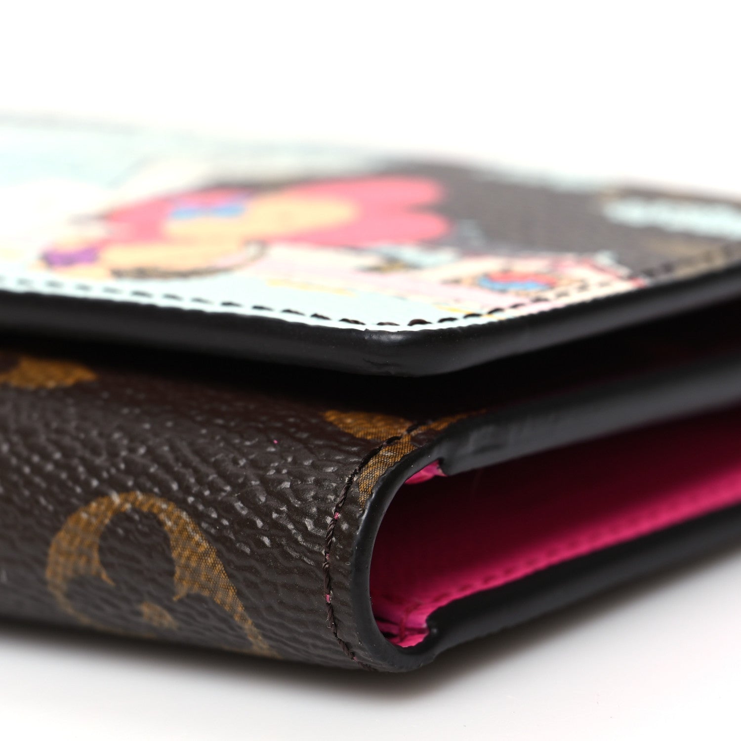 Louis Vuitton Monogram 2022 Christmas Animation Seoul Victorine Wallet Fuchsia 10 of 11