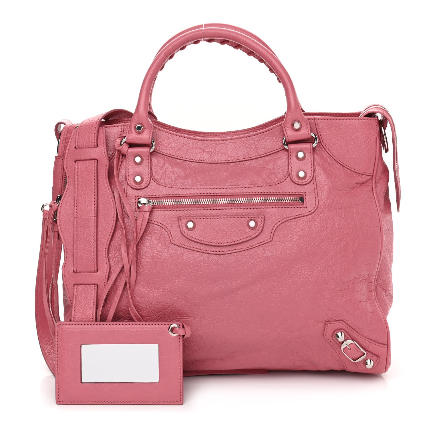 Balenciaga Agneau Classic Silver Hardware Velo Rose Hortensia 1 of 10