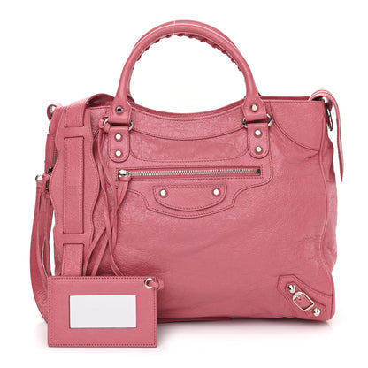 Balenciaga Agneau Classic Silver Hardware Velo Rose Hortensia 1 of 10