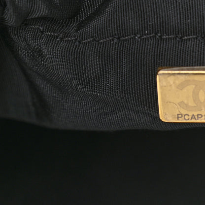 Chanel Denim Quilted Mood Bucket With Chain Black Multicolor 7 of 11
