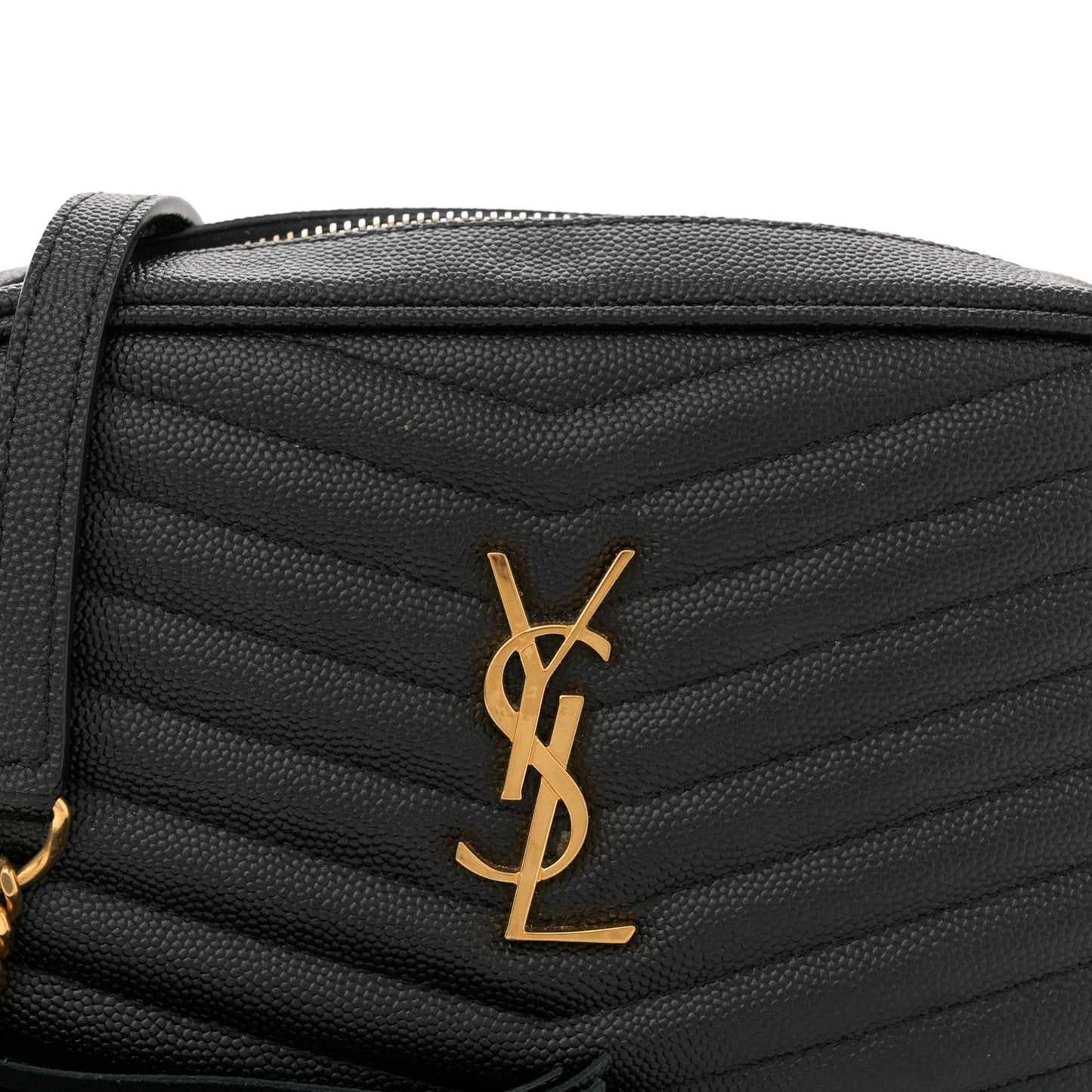 Grain De Poudre Matelasse Monogram Mini Lou Camera Bag Black