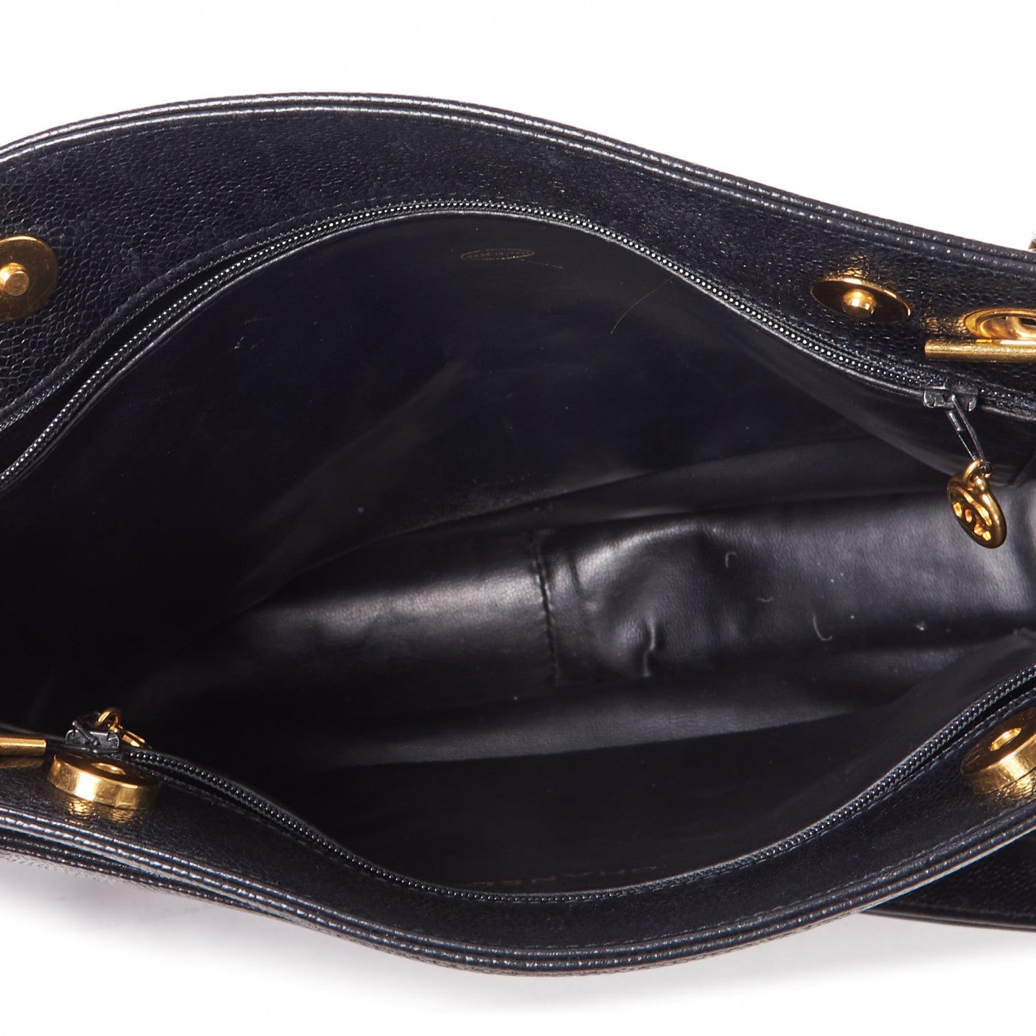 Chanel Caviar CC Shoulder Bag Black 7 of 8