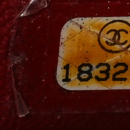 Chanel Caviar Quilted Jumbo Double Flap Dark Red 7 of 9