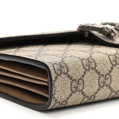 Gucci GG Supreme Monogram Mini Dionysus Chain Wallet Beige Taupe 9 of 10