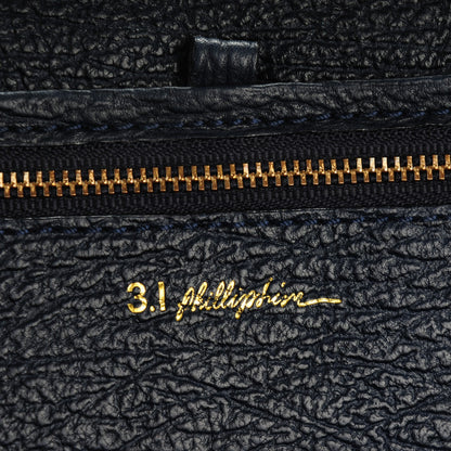 3.1 Phillip Lim 3.1 Textured Calfskin Large Pashli Satchel Ink 6 of 7