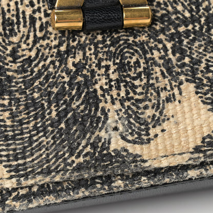 Saint Laurent Canvas Printed Medium ChYc Flap Black 10 of 13