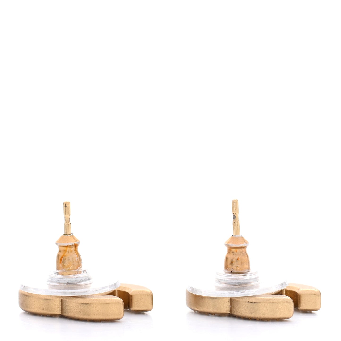 Crystal CC Earrings Gold